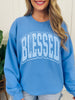 Blessed Puff Graphic Crewneck Sweatshirt