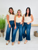 Judy Blue Set The Standard Tummy Control Ankle Wide Jeans