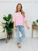 After Hours Knit Top In Washed Rose