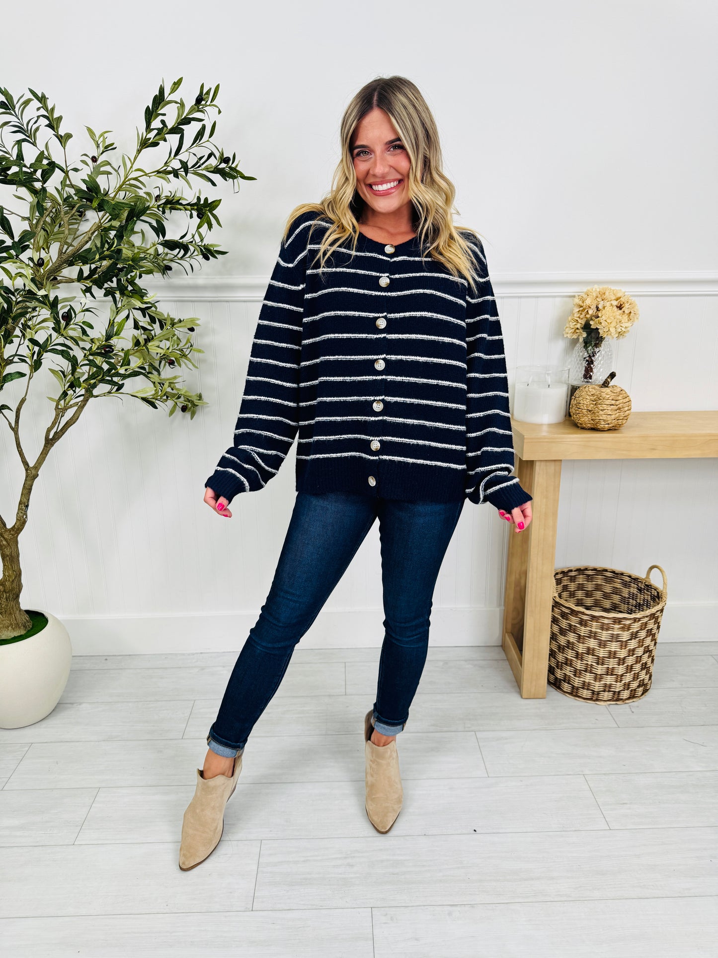 Sweet Stripe Cardigan In Multiple Colors