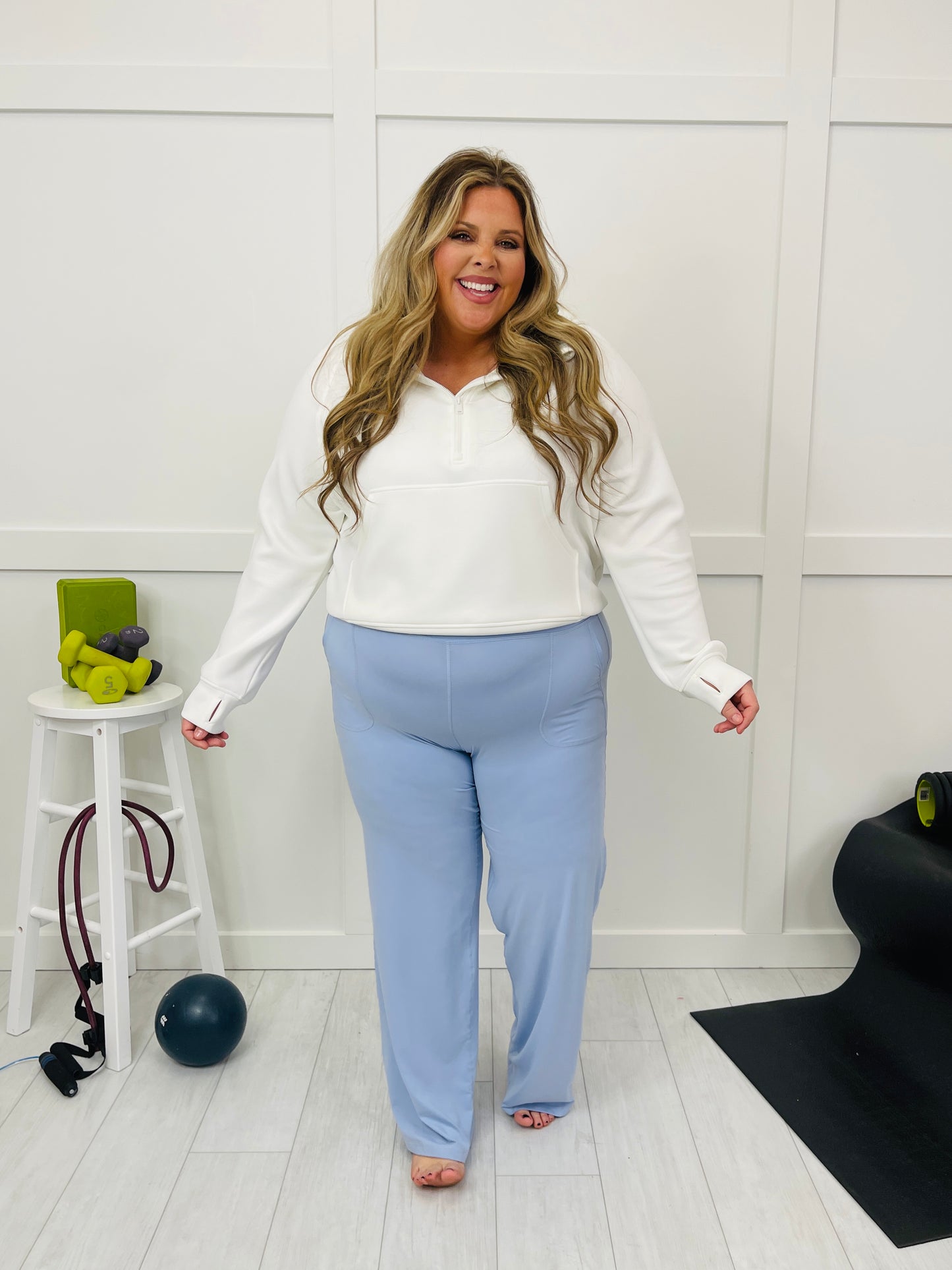 Weightless Words Bottoms In Pastel Blue