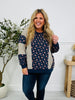Blooming Beauty Pullover In Navy