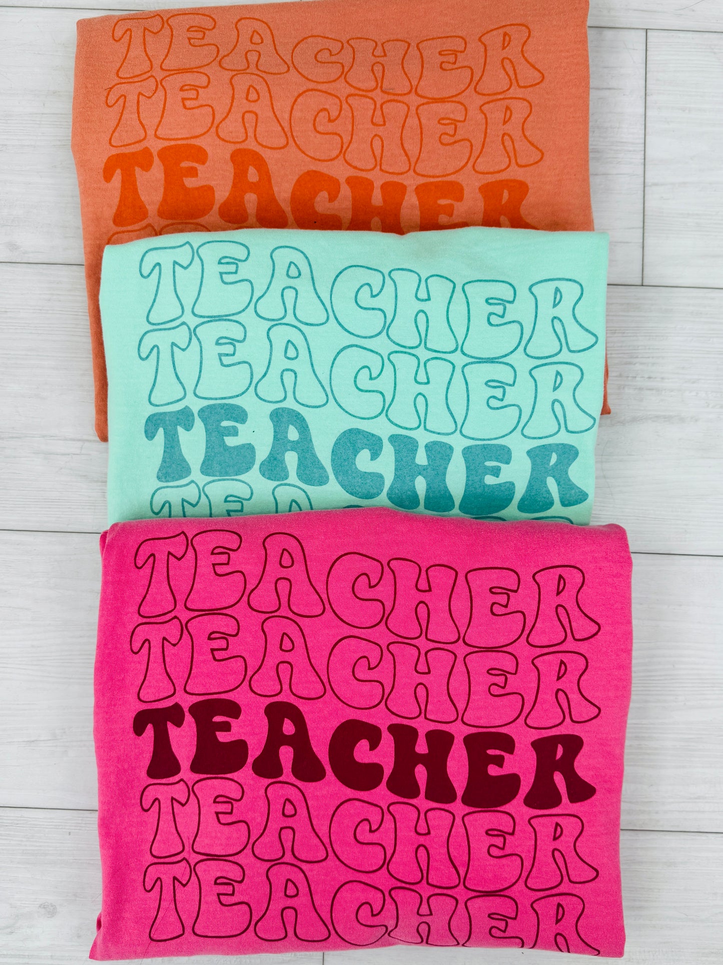 Teacher Graphic Long Sleeve Tee in Multiple Colors