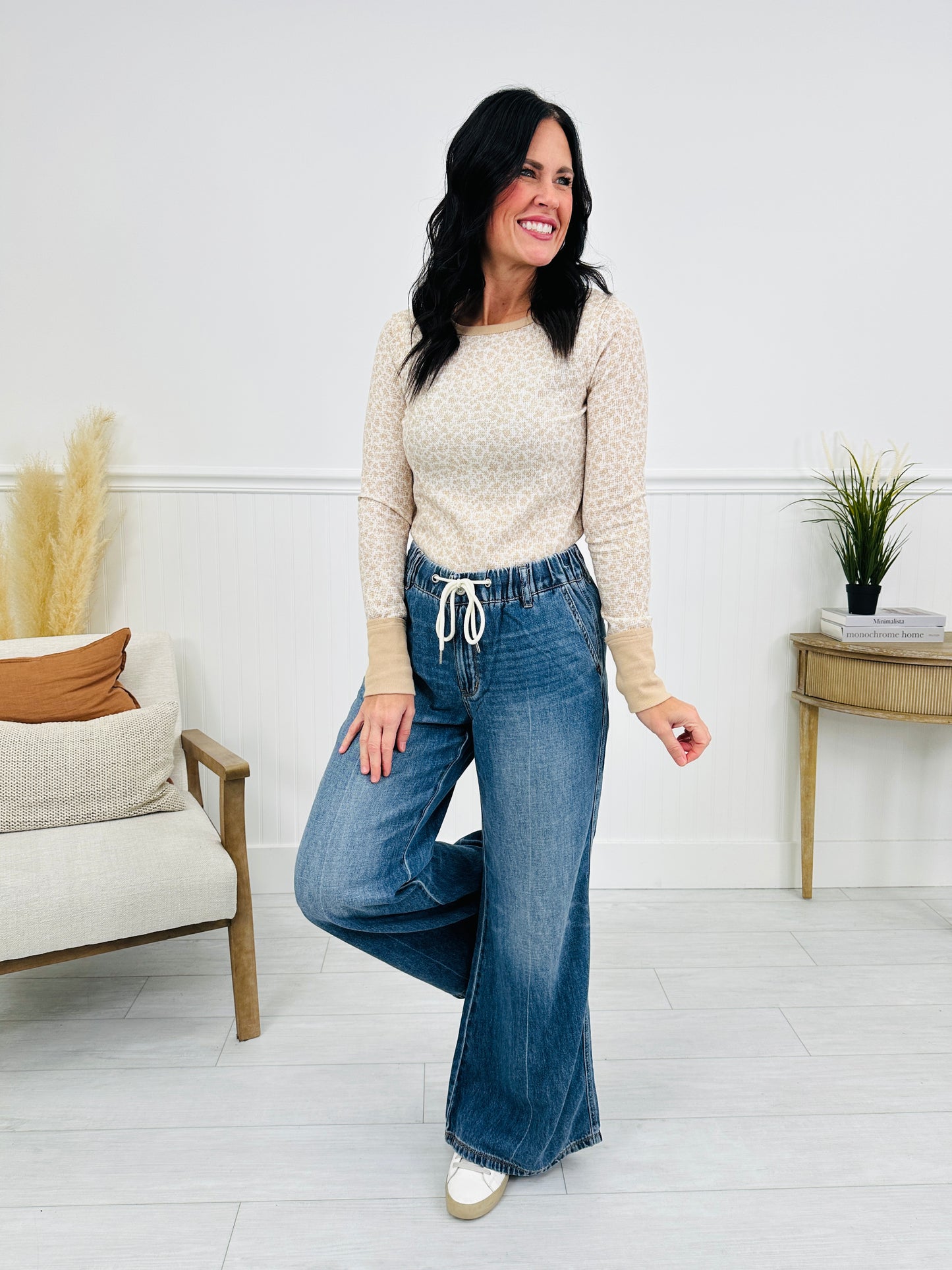 Judy Blue Easy Does It Featherweight Palazzo Jeans