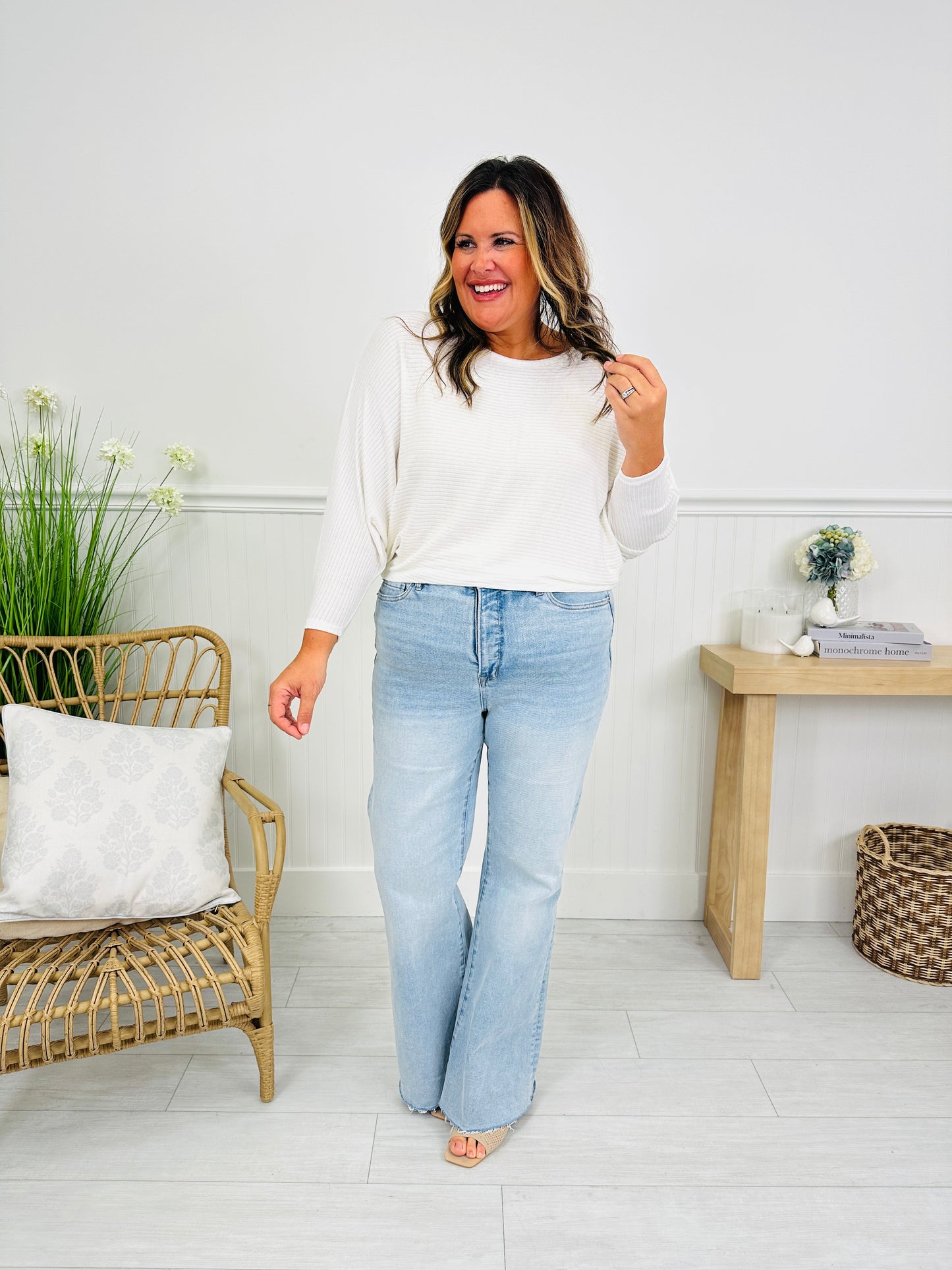 Stop and Stare Flare Tummy Control Jeans