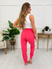 Catch Me Moving Joggers In Flamingo Pink