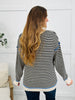 The Blackberry Lane Sweater In Black/Blue