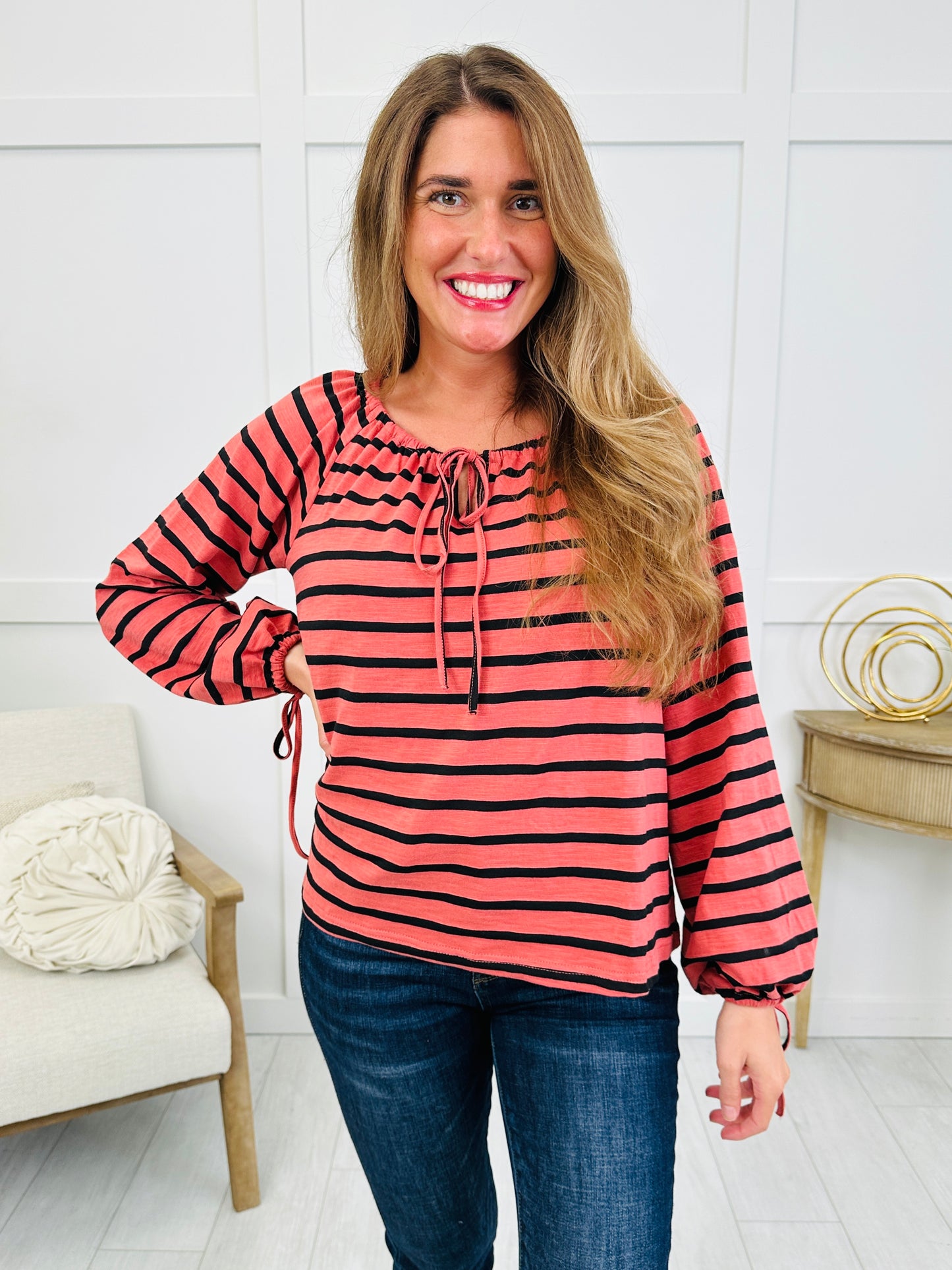 Ribbon & Stripe Top