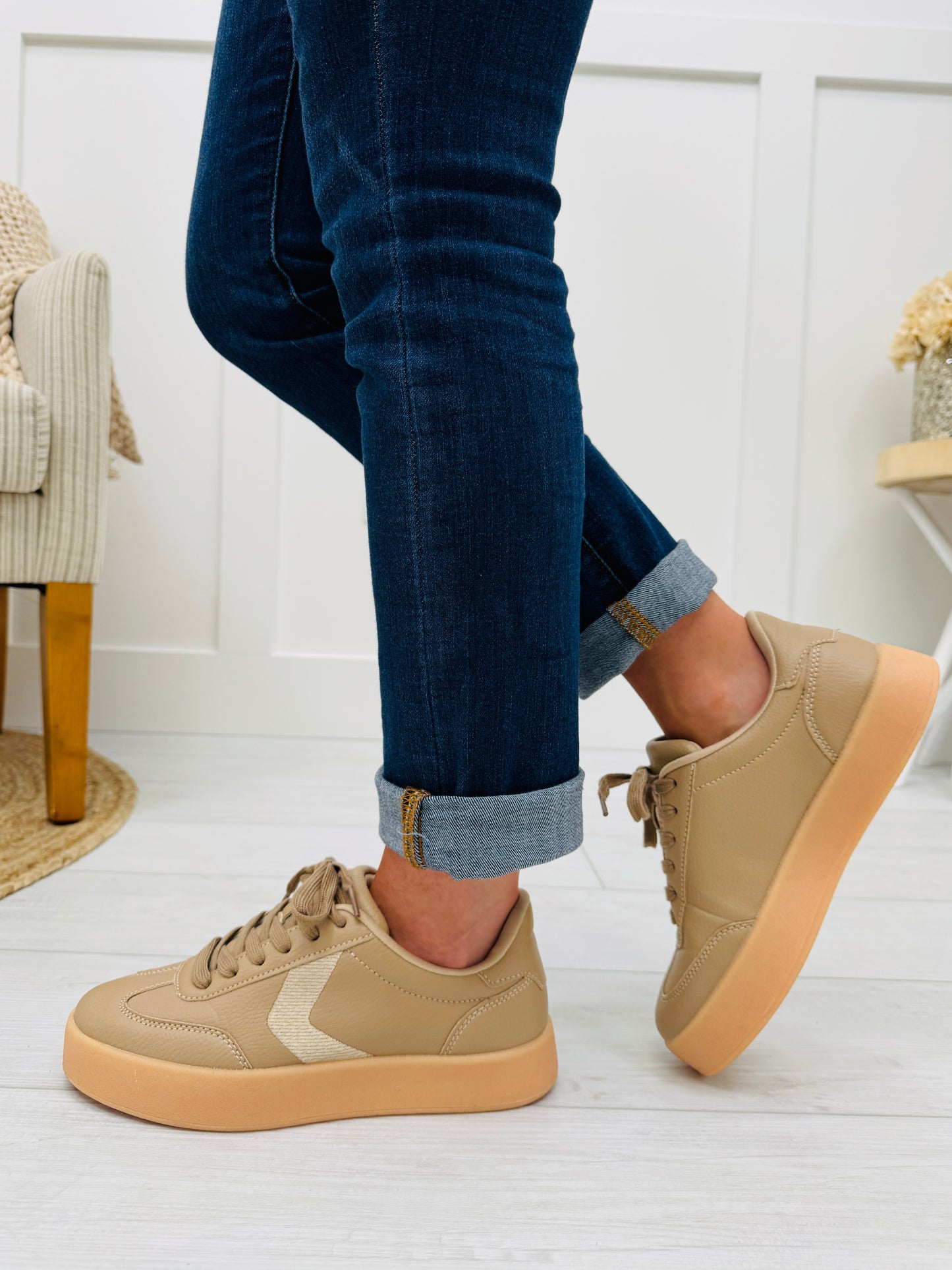 The Daily Grind Sneakers In Taupe