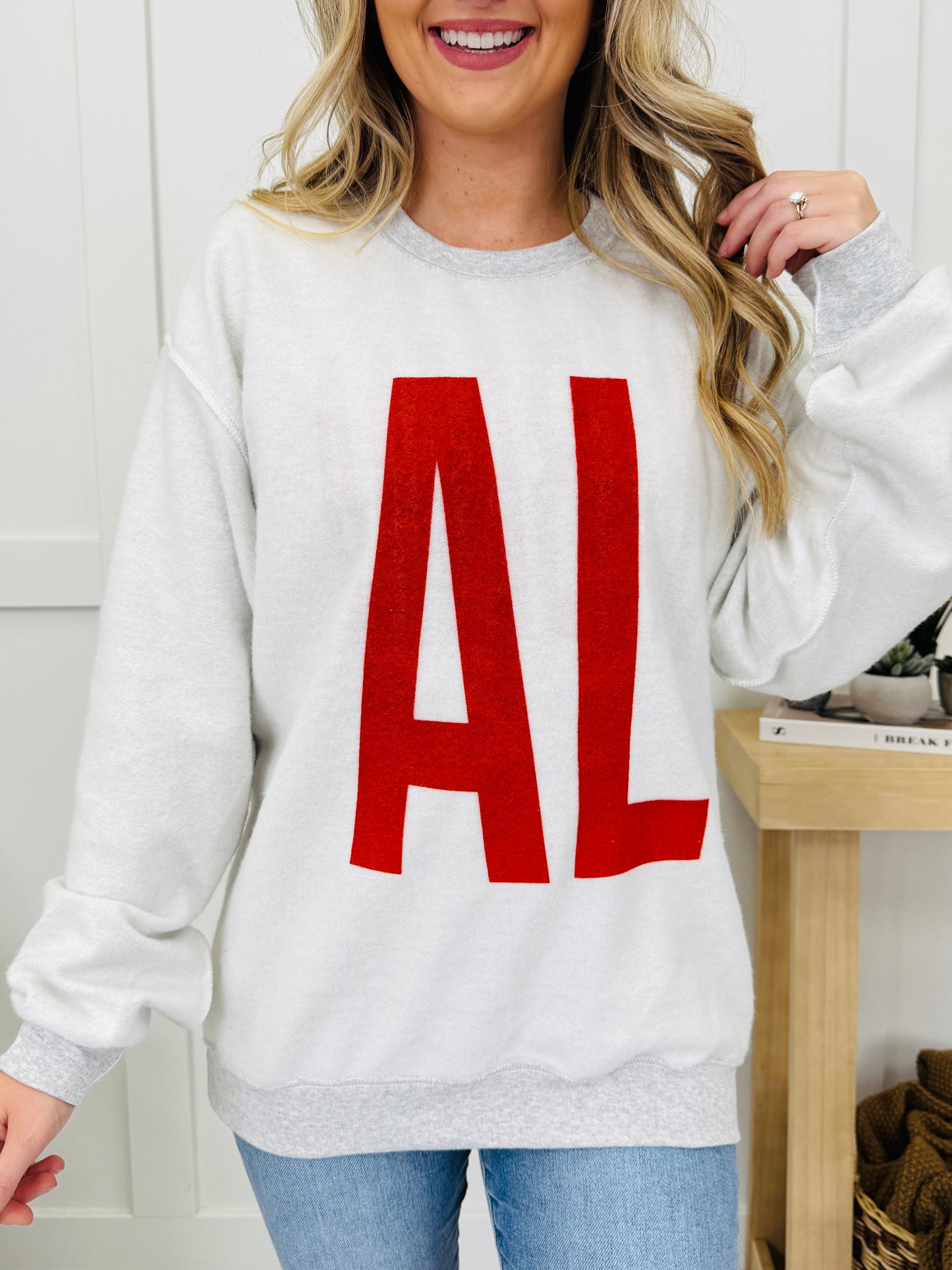 Alabama Reversible AL Graphic Crewneck Sweatshirt
