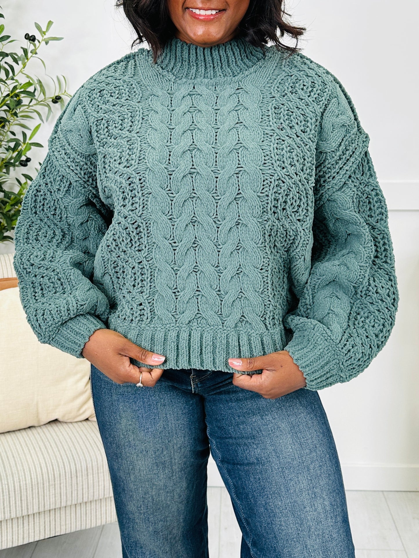 The Cable Club Sweater- Multiple Colors!