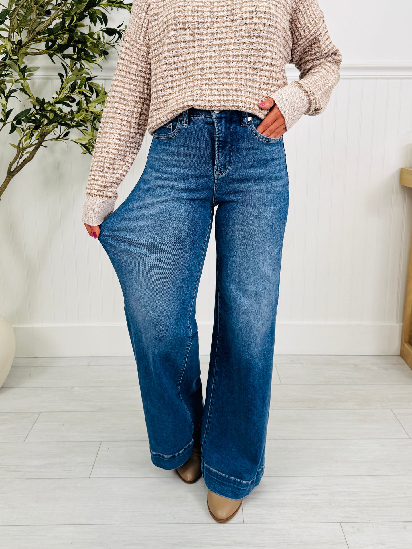 Ready to Roll Retro Wide Leg Jeans in Three Inseams