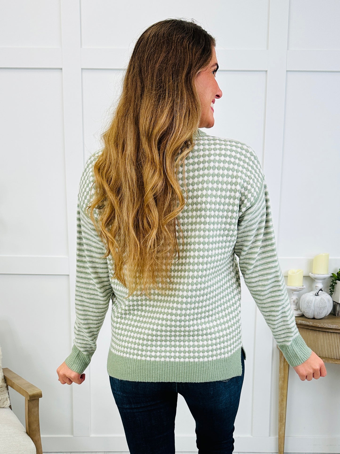 Cloud Nine Knit Top In Sage