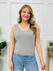 Sideline Style Tank Top In Light Grey