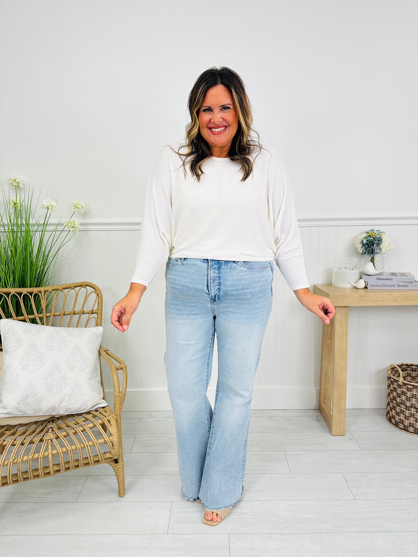 Stop and Stare Flare Tummy Control Jeans