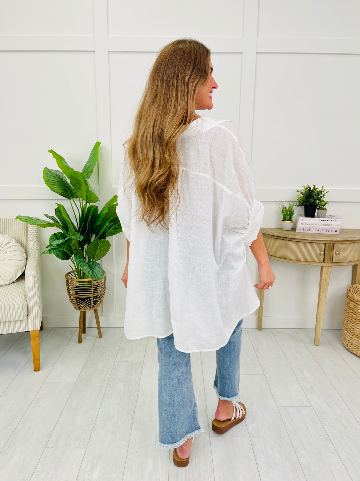 Let It Be Easy Top In Off White