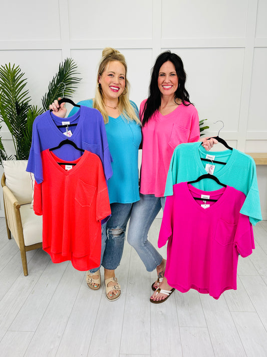 Confidence On Repeat Top- Multiple Colors!