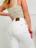 Judy Blue Perfect Match White Double Cuff Boyfriend Jeans in Reg/Curvy