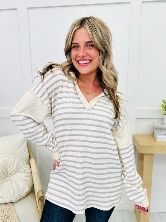 REG/CURVY Dreamscape Stripes Pullover