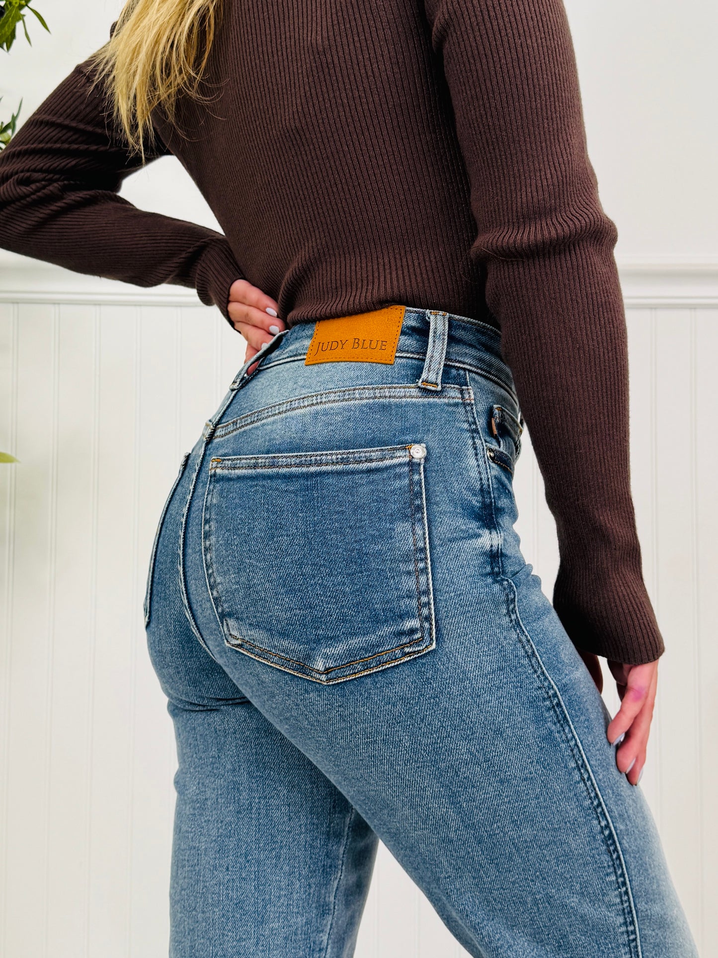 Judy Blue Endless Style Tummy Control Ankle Straight Jeans In Regular And Petite