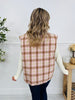Pretty In Plaid Vest In Taupe