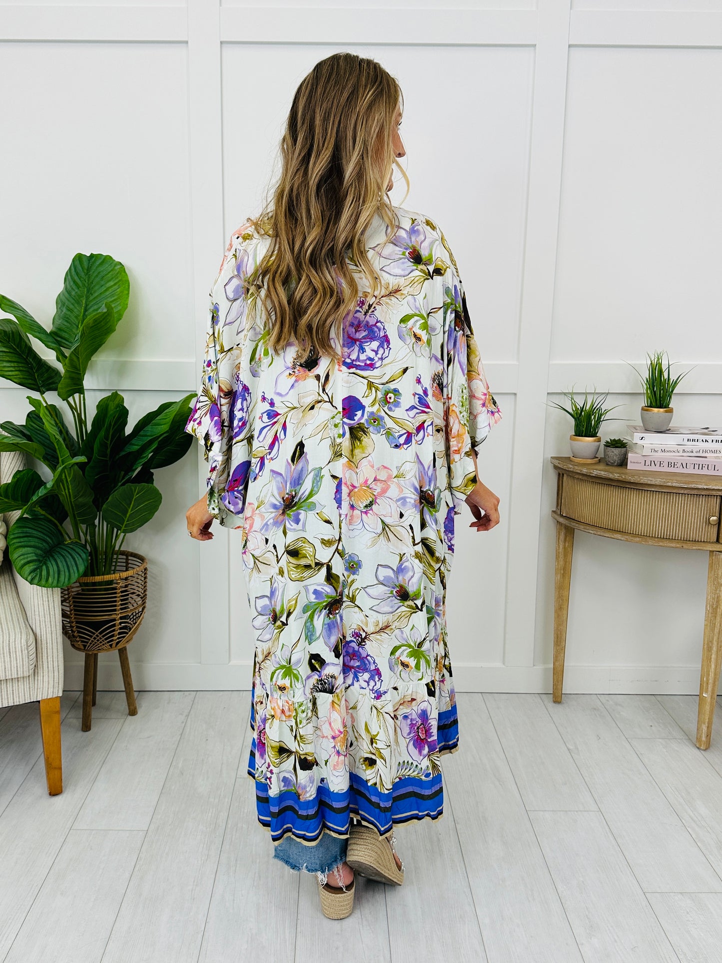 Serene Flow Kimono in Purple