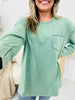 REG/CURVY MOCO Exclusive The Comfort Zone Pocket Long Sleeve Tee--Multiple Colors!