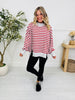 Stripe Up Your Alley Pullover In Heather Grey