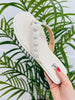 Pearlfect Pair Flip Flops In White