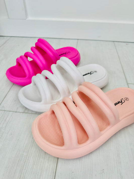 Clouded Rainbow Sandals In Multiple Colors