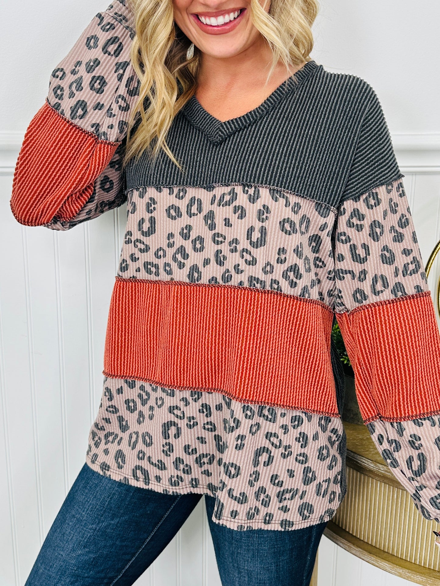 Leopard On Repeat Top- Multiple Colors!