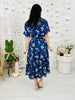 Sunday in Petals Dress In Navy