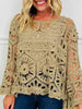 Casually Crochet Top In Multiple Colors