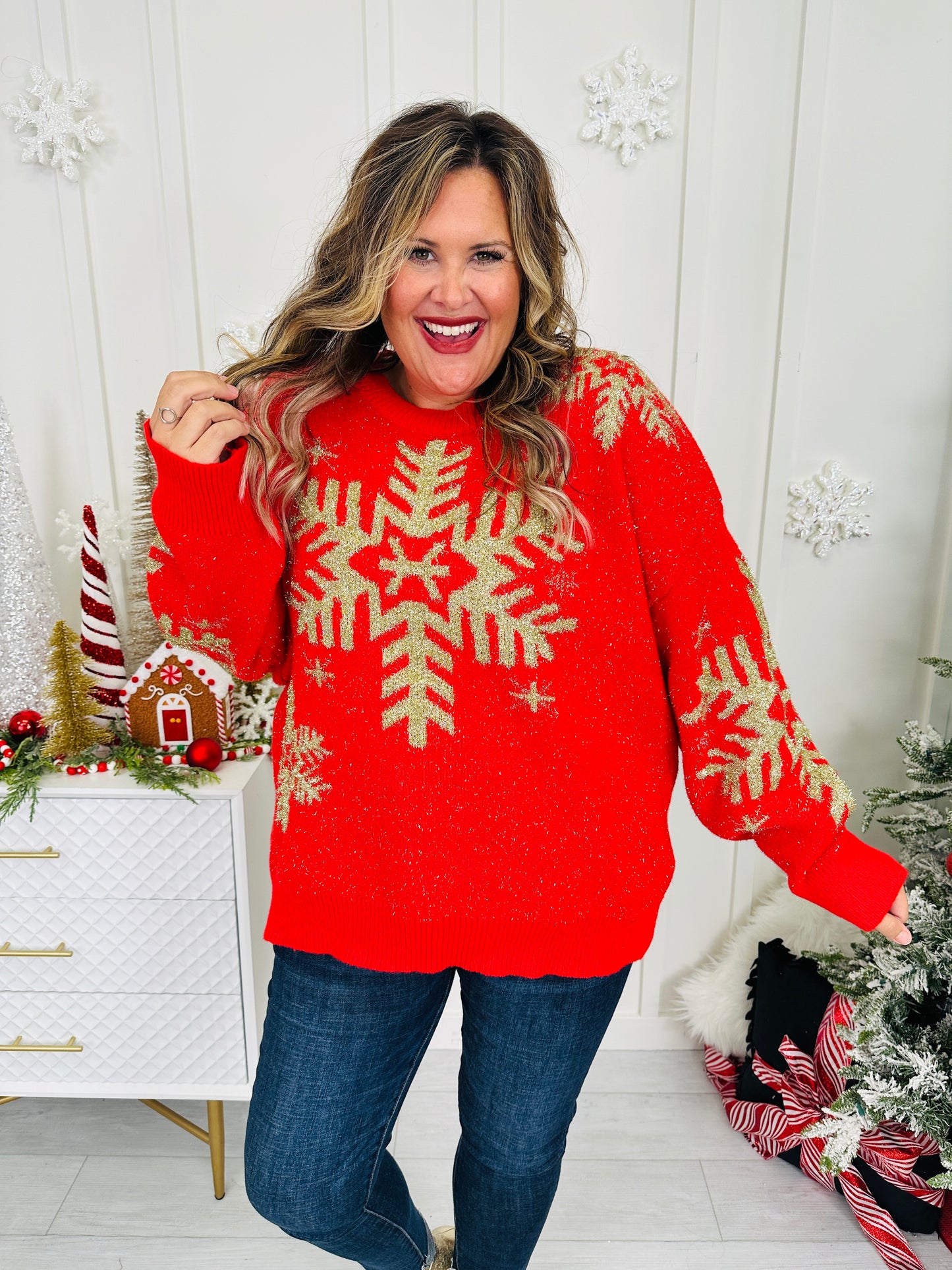 Snowflake Shine Sweater