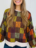 Plaid Poetry Pullover in Chocolate/Forest