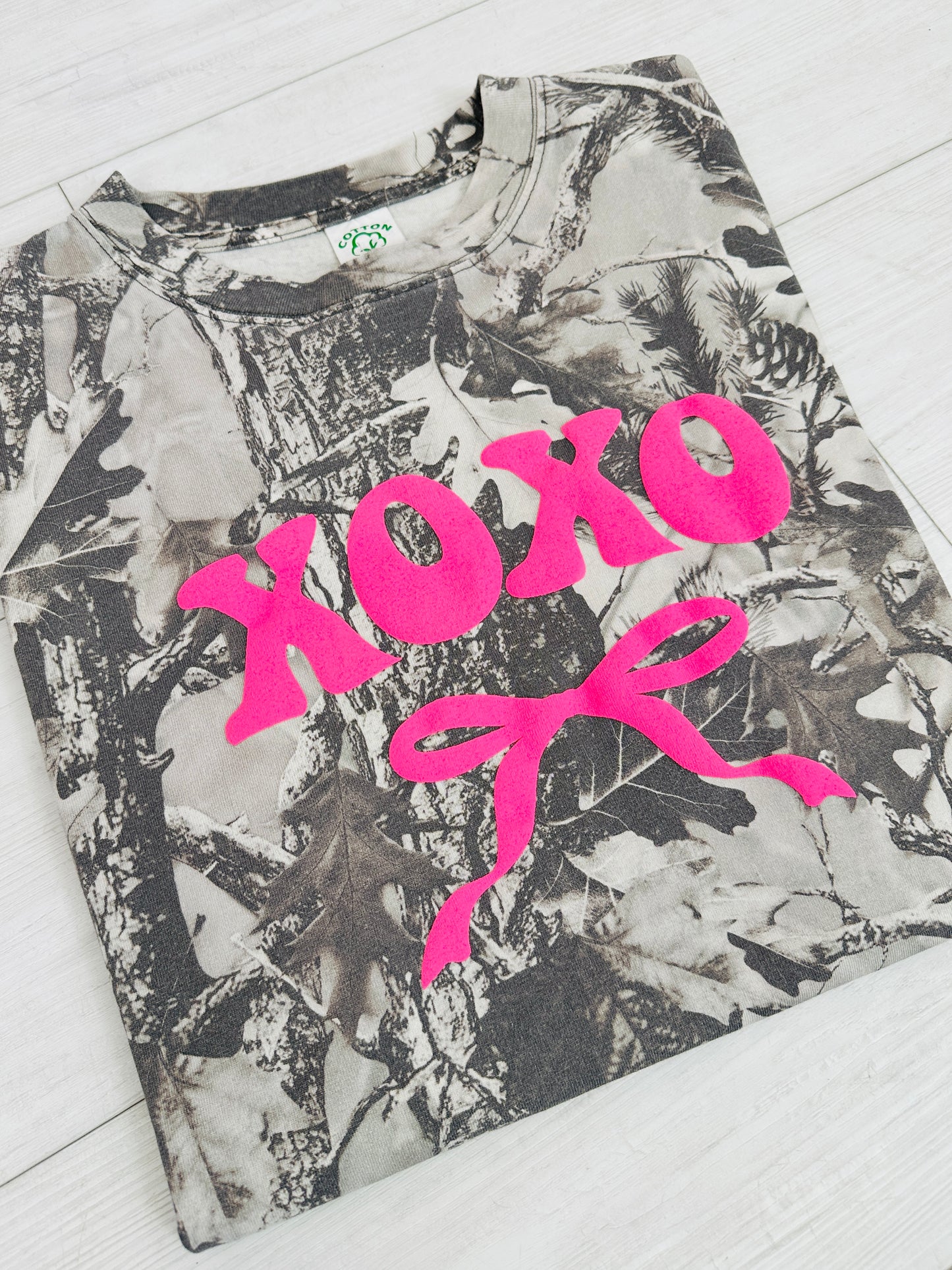 XOXO Camo Graphic Tee