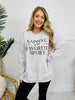 Napping Is My Favorite Sport Graphic Crewneck Sweatshirt