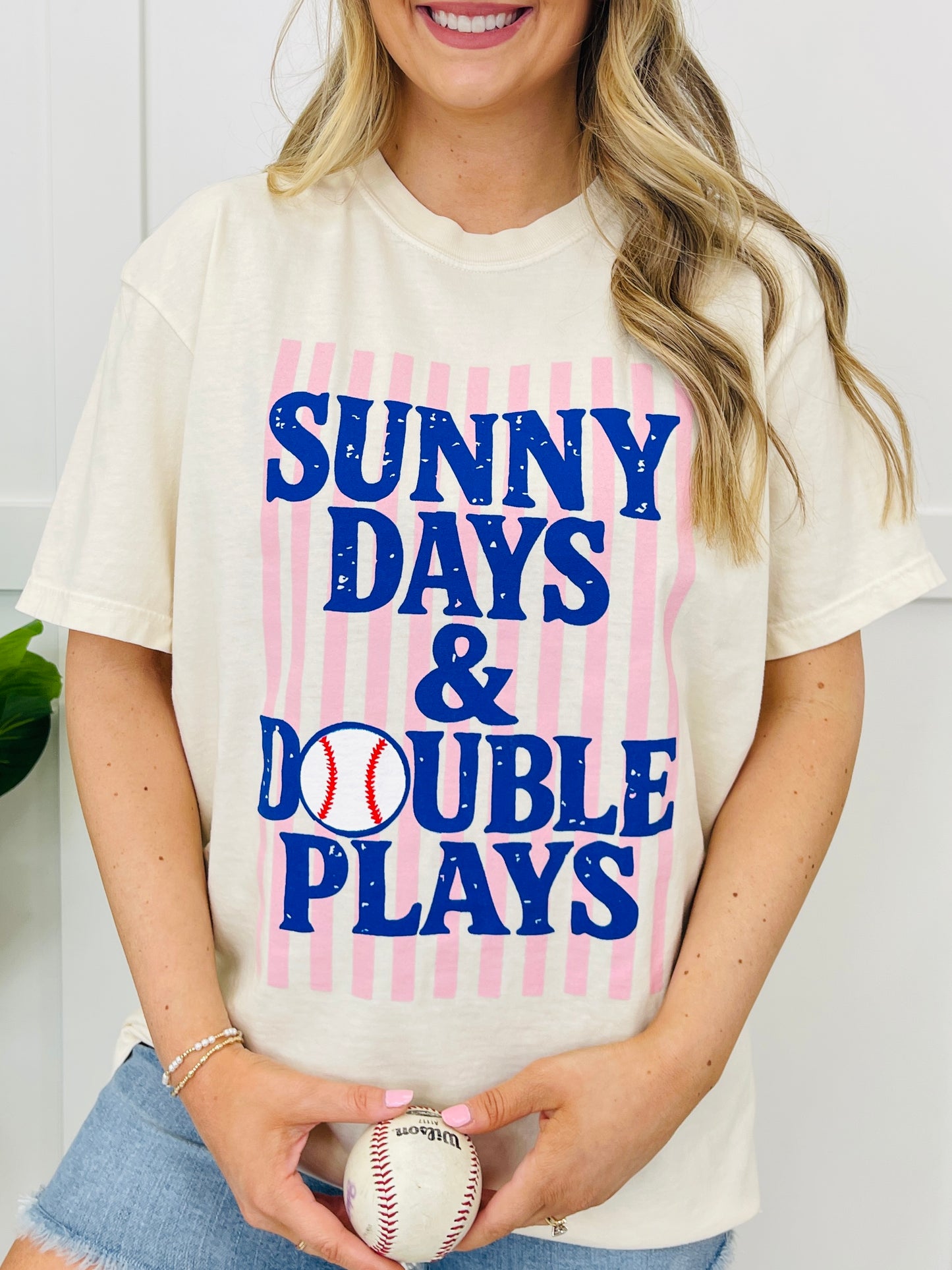 Sunny Days and Double Plays Graphic Tee