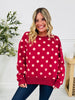 Dot Your Day Pullover In Wine
