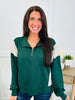 Half Zip Harmony Pullover In Hunter Green