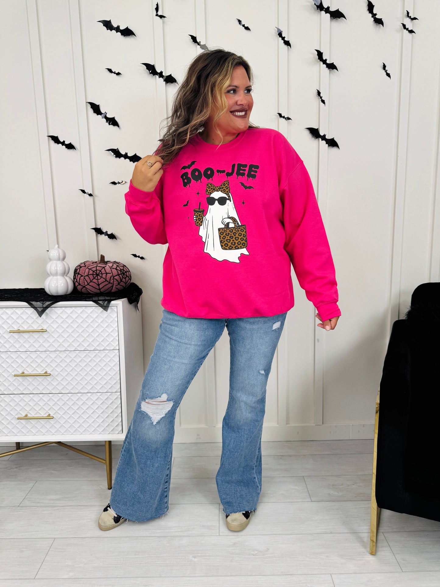 Boo-Jee Graphic Crewneck Sweatshirt - Multiple Colors!