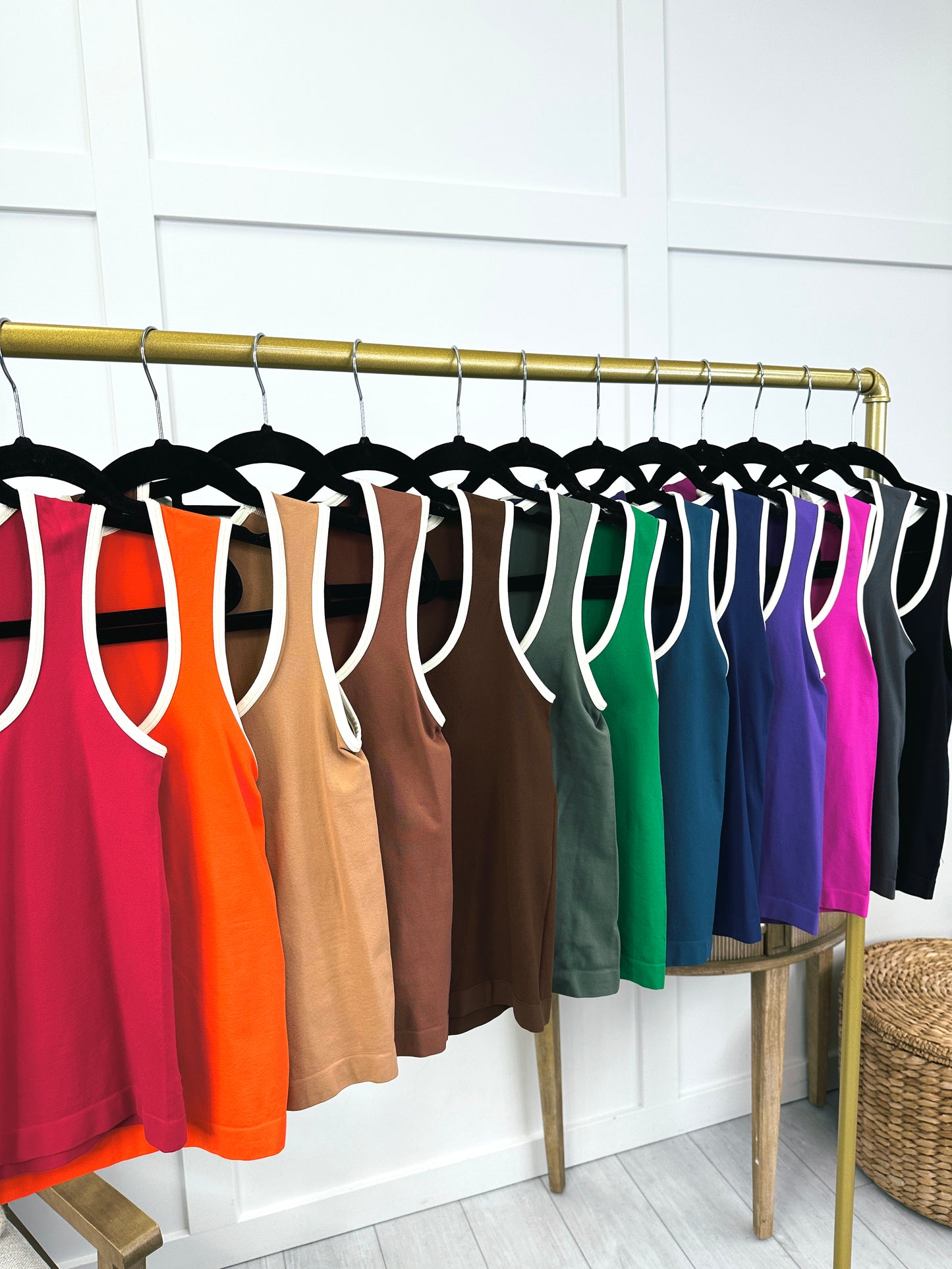 Athleisure Edge Tank Top In Multiple Colors