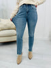 Judy Blue All Frayed Up Slim Fit Jeans in Reg/Curvy