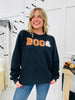 REG/CURVY Ghostly Sequin Boo Graphic Sweatshirt