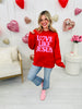 Love Like Jesus Puff Graphic Crewneck Sweatshirt