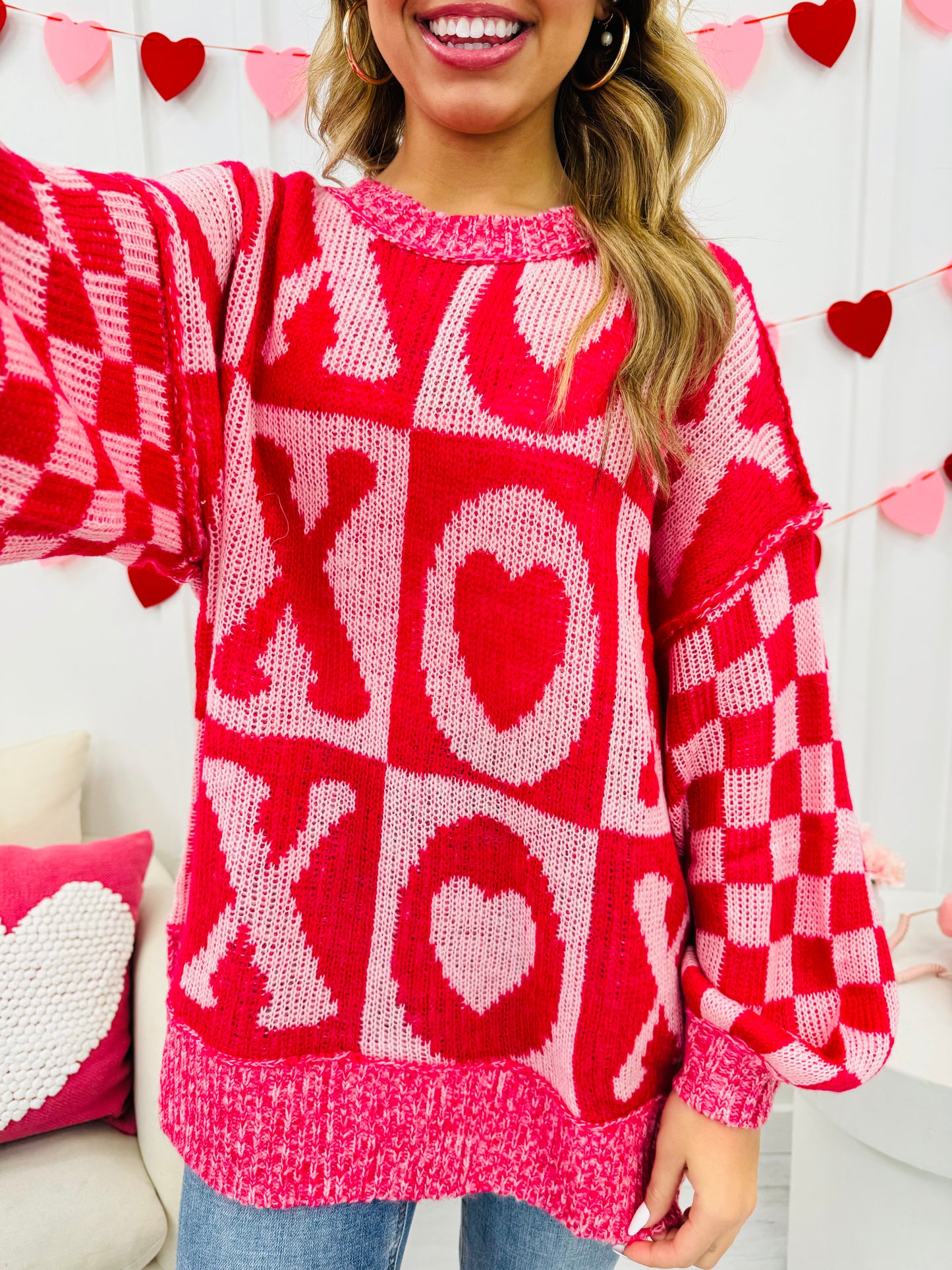 Candy Hearts Sweater