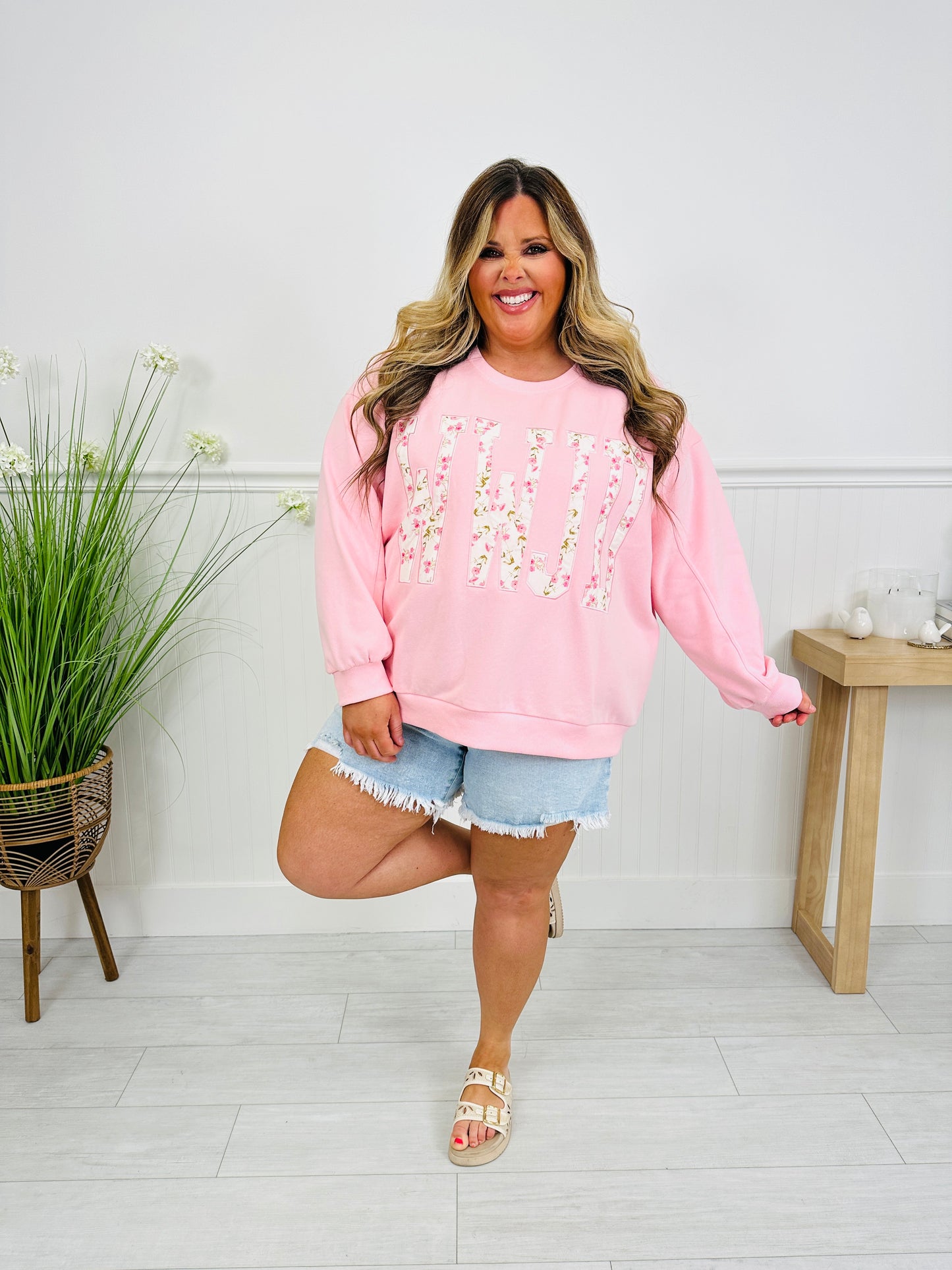 WWJD Floral Crewneck