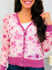 Forever In Bloom Cardigan In Plum