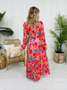 Tropical Tease Dress in Hot Pink
