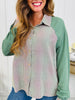 Gingham And Go Top in Green